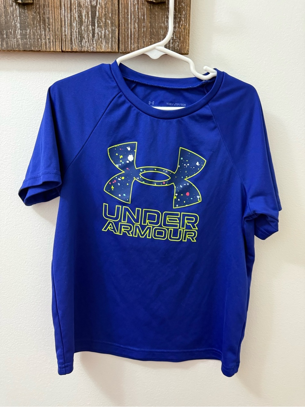 Under Armour Blue Logo Performance Tee